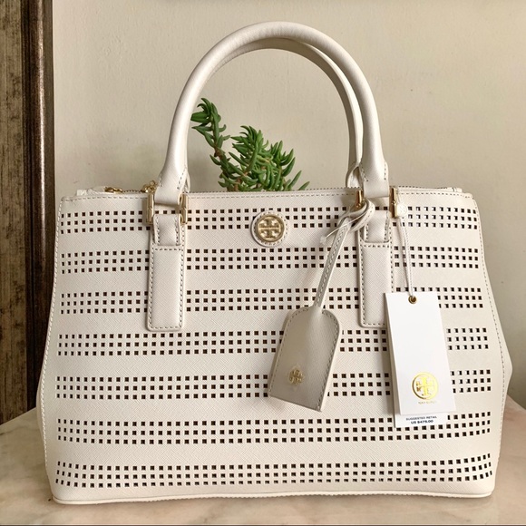 Tory Burch Handbags - NWt tory burch perforated double zip tote